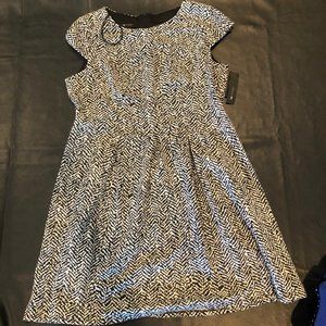 AB Studio Black & White Dress